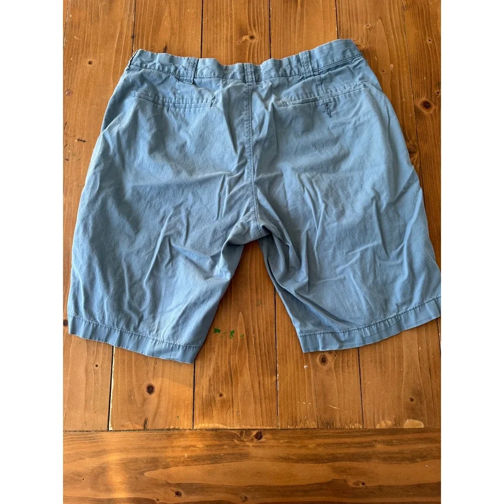 J Crew Stretch‎ Chino Shorts Light Blue Waist 34 Inseam 10.5